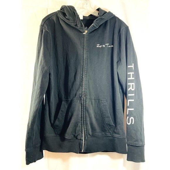 Sam Smith 2018 Thrills Tour Black Zip Hoodie Sz M - Picture 3 of 12
